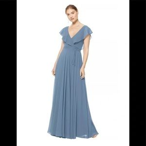 Slate Levkoff Floor length wrap dress